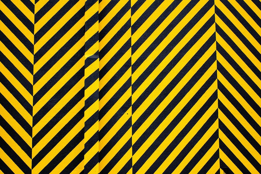 Dynamic yellow and black patterned background with bold diagonal stripes for creative design use.